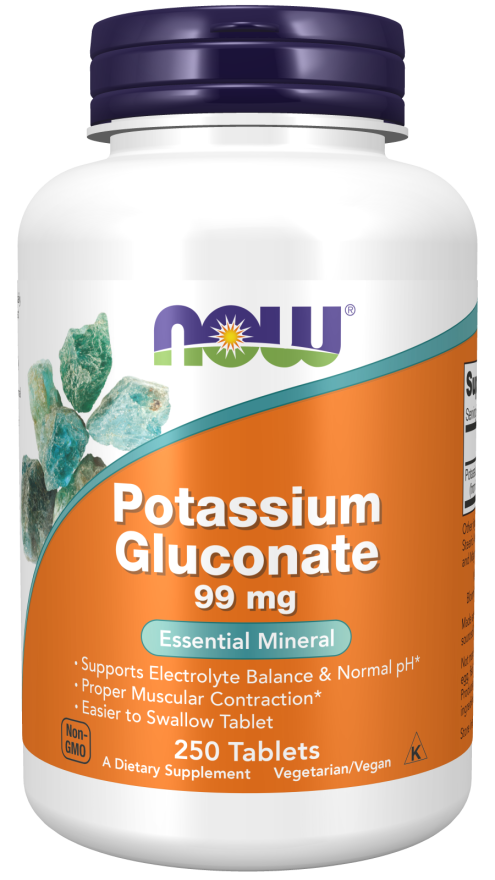 Now Potassium Gluc 99mg 250t-[HealthWay]