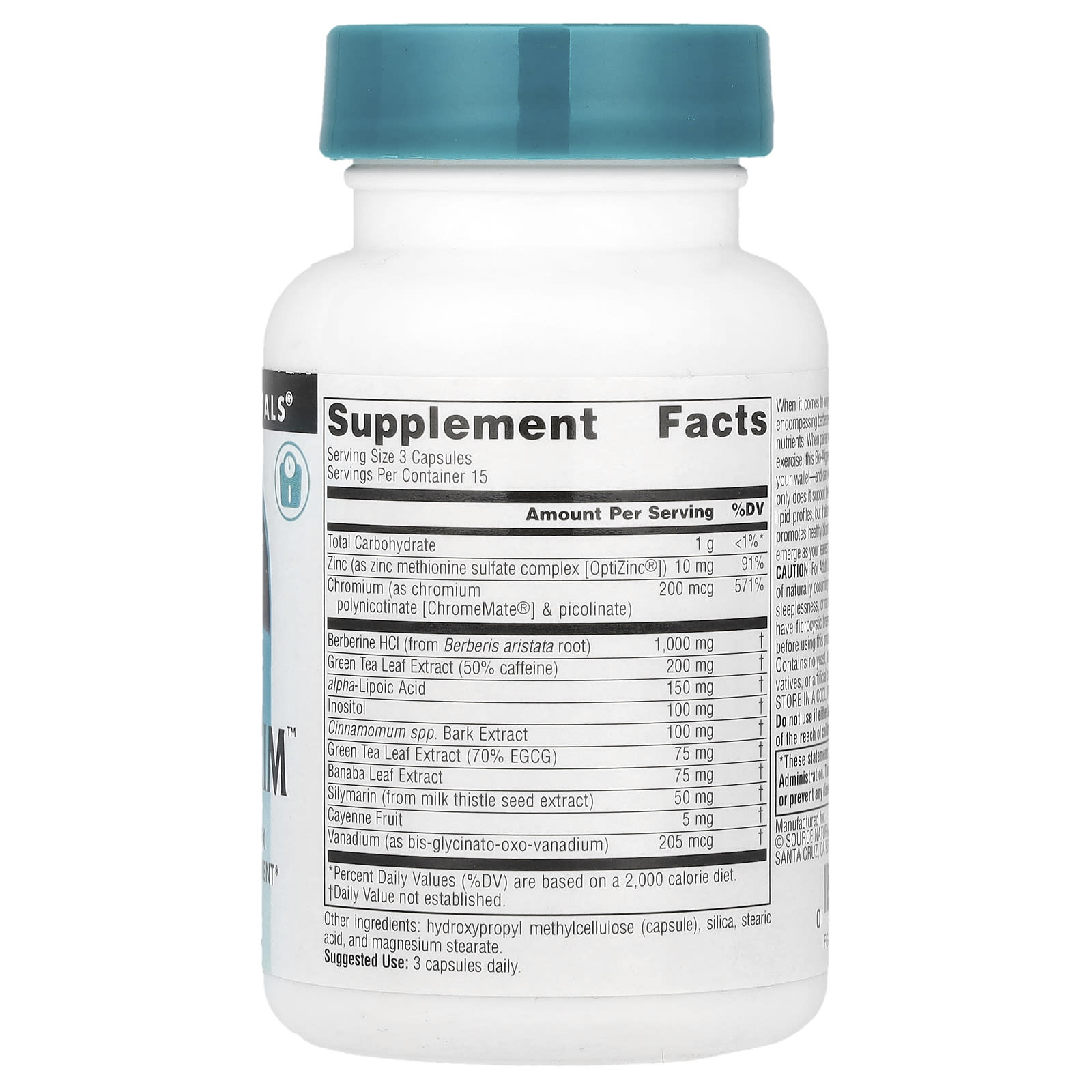 Berberine Supplement - Source Naturals BerberTrim