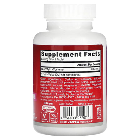 Jarrow NAC Sustain 600mg 60tb-[HealthWay]