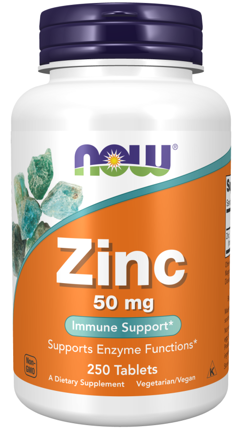 Now Zinc Gluconate 50mg 250tb-[HealthWay]