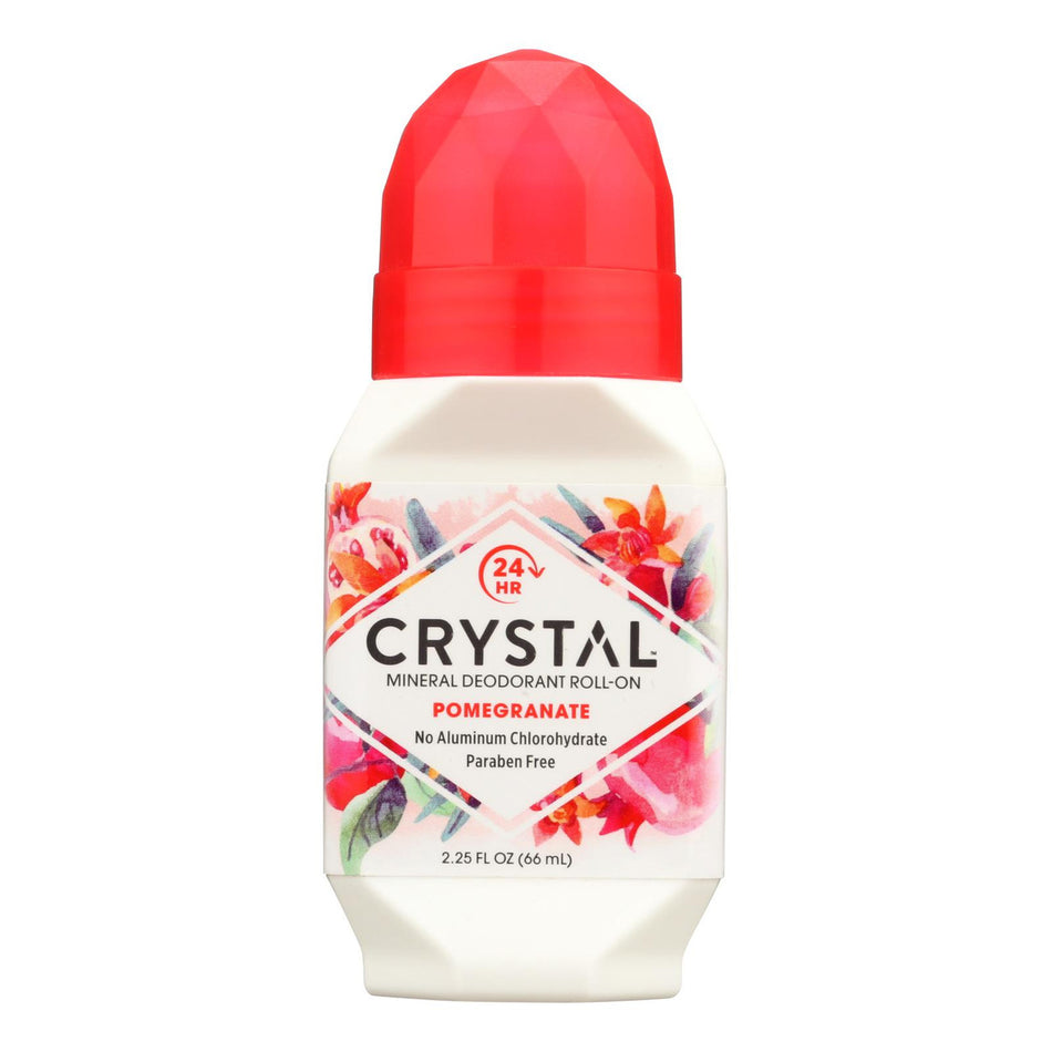 Crystal Deordorant Roll On Pomegranate 2.25oz