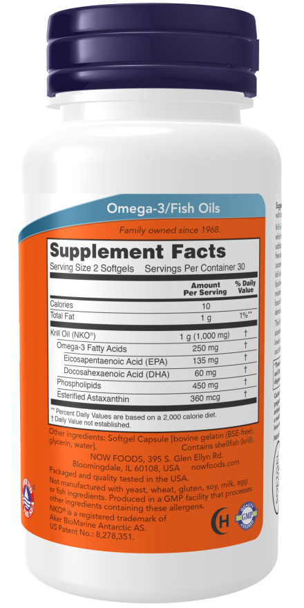 Now Krill Oil 500mg 60sg-[HealthWay]