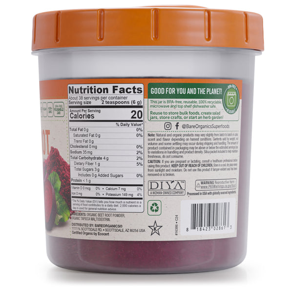 BareOrganics Beet Root 8oz