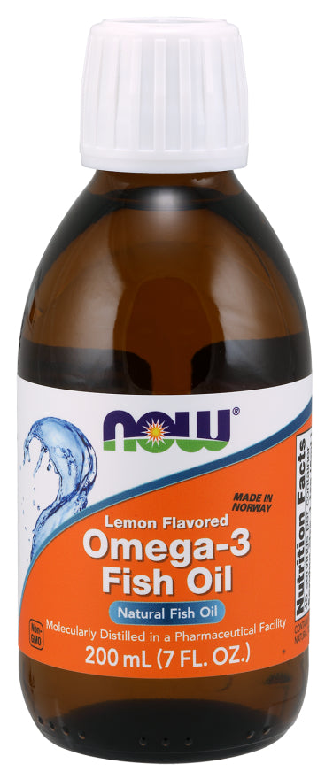 Now Omega 3 Liq Lemon 7oz-[HealthWay]