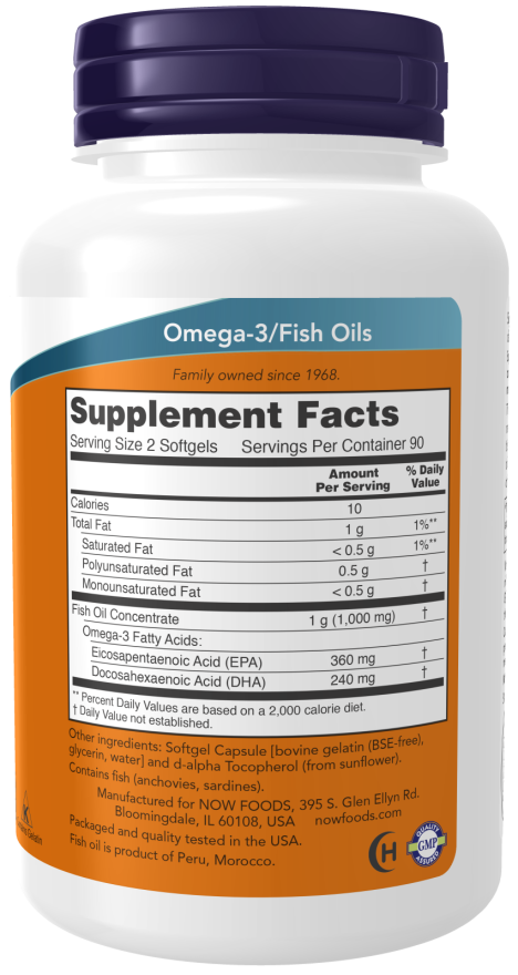 Now Omega-3 MiniGels 500mg 180sg-[HealthWay]