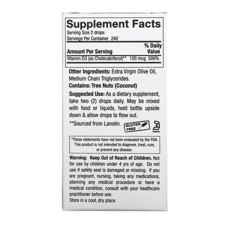 Natures Answer D-3 Liq 4000iu 15mL-[HealthWay]