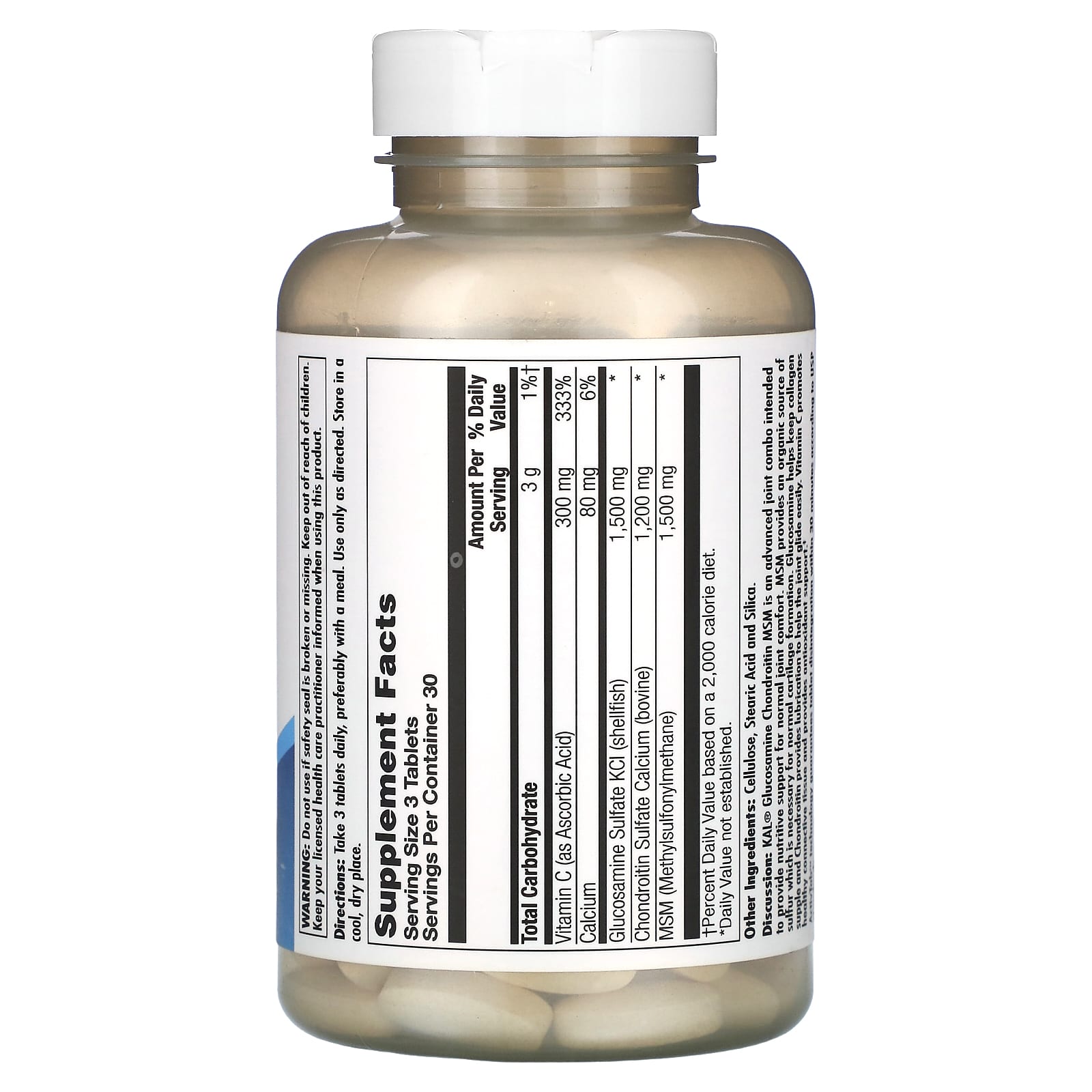 Kal Glucosamine Chond MSM 90tb-[HealthWay]