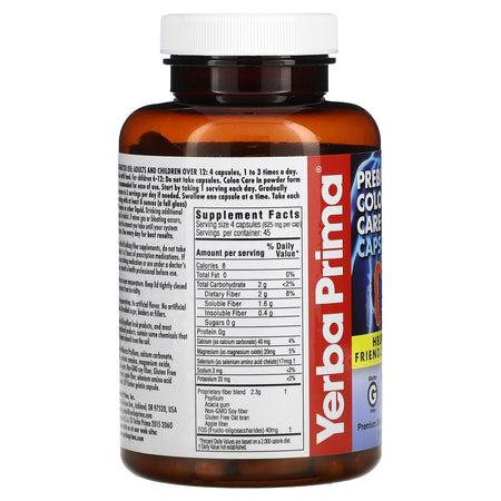 Yerba Prima Colon Care 625mg 180cp-[HealthWay]