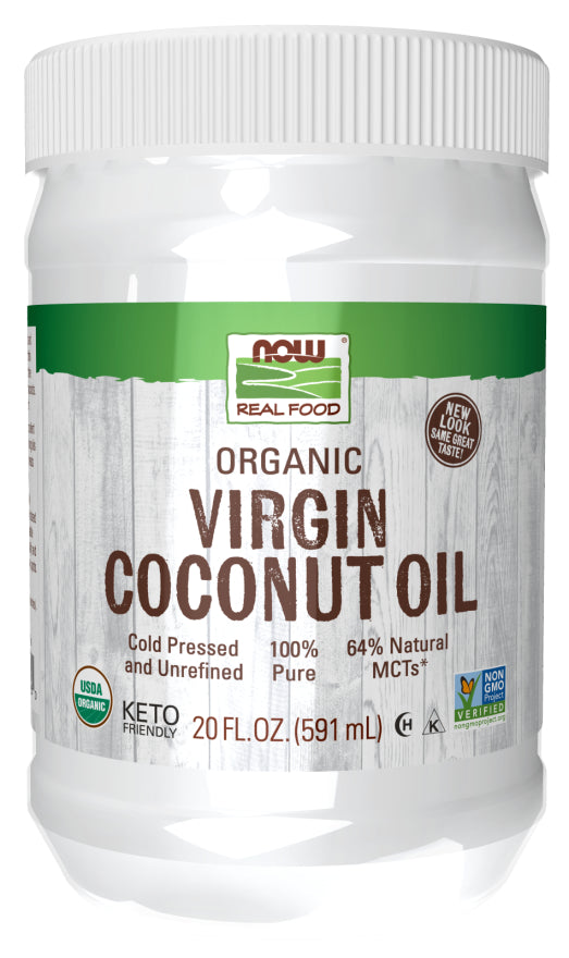 Now Coconut Oil Virgin OG 20oz-[HealthWay]