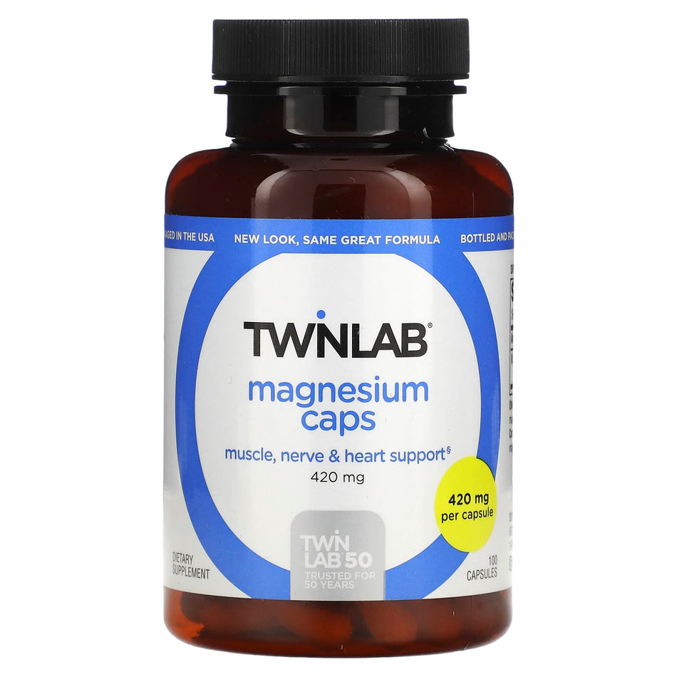 TwinLab Magnesium 400mg 100cp-[HealthWay]