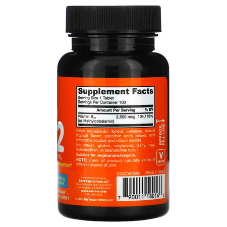 Jarrow Methyl B-12 2500mcg 100lz-[HealthWay]