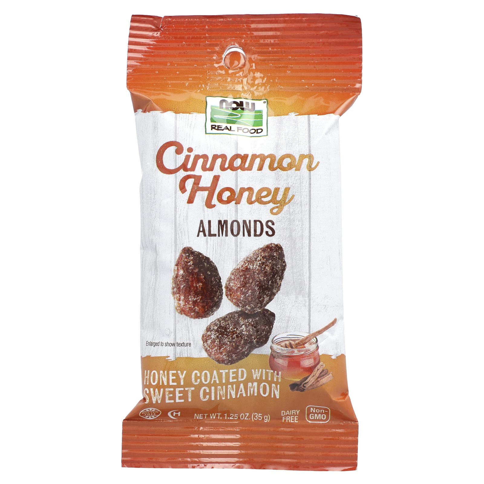 Now Almonds Cinnamon Honey 1oz