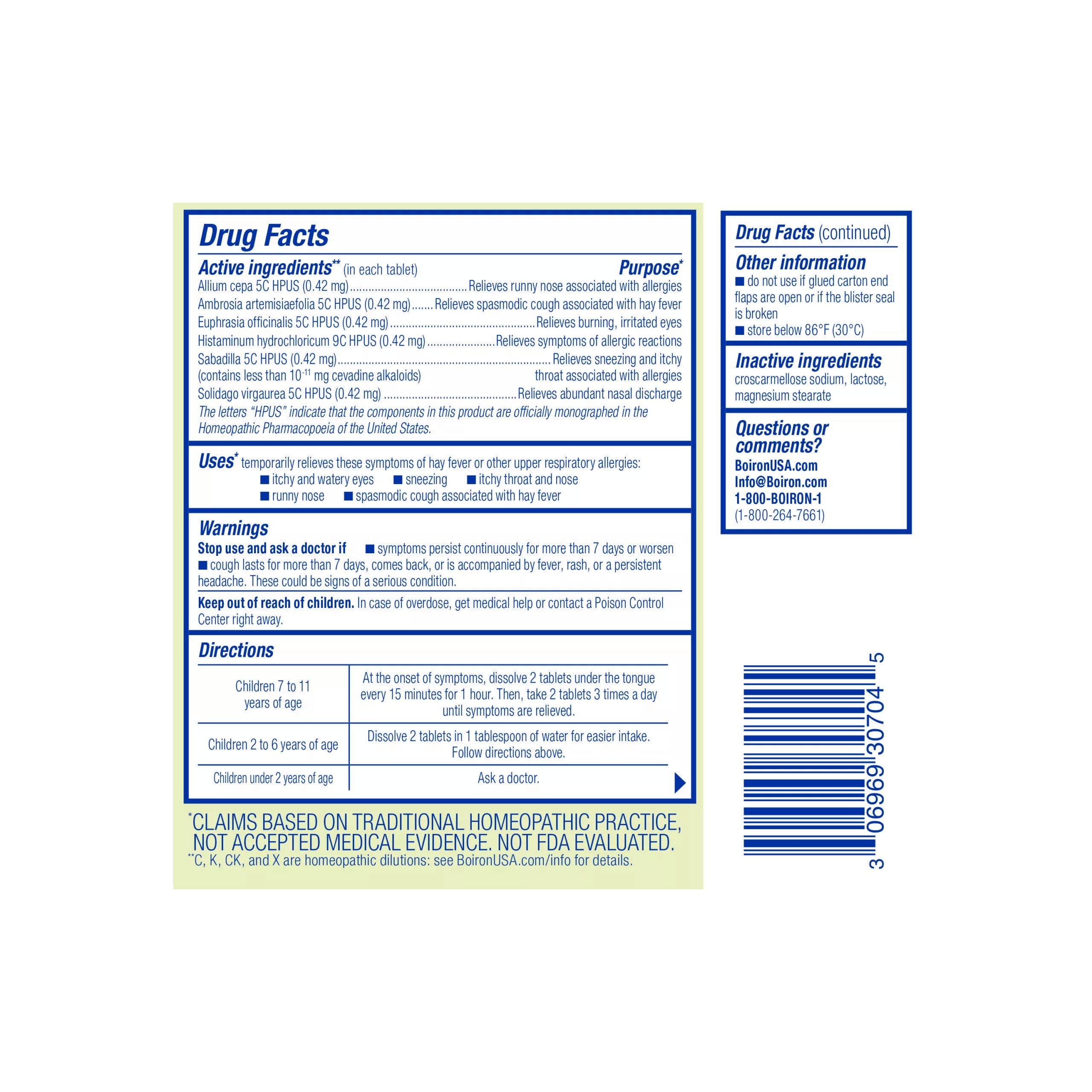 Boiron AllergyCalm Kids 60tb-[HealthWay]