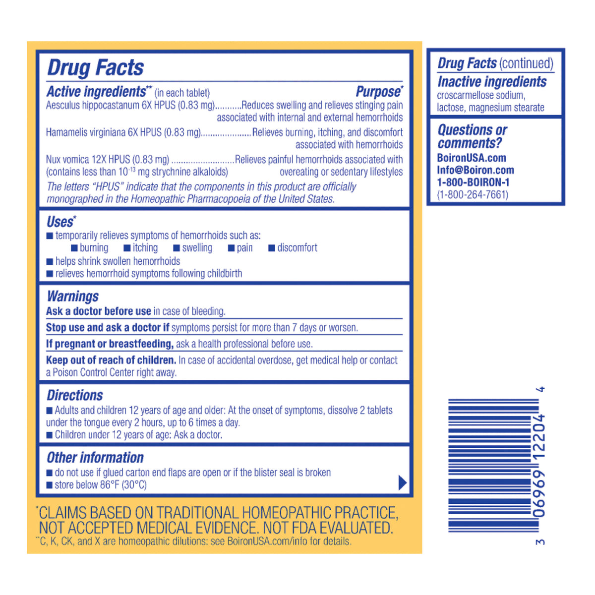 Boiron HemCalm 60tb-[HealthWay]