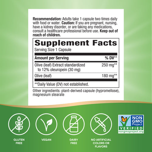 Natures Way Olive Leaf Premium Extract 60cp