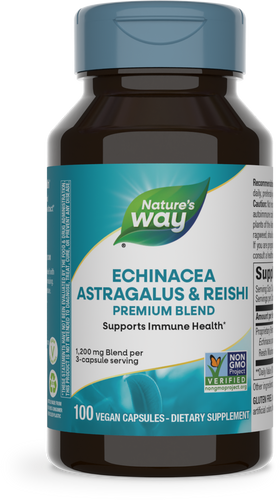 Natures Way Echinacea Astragalus & Reishi 100cp