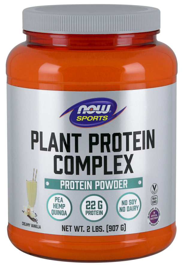 NOW PLANT PROTEIN COMPLEX VANILLA 2 LB-[HealthWay]