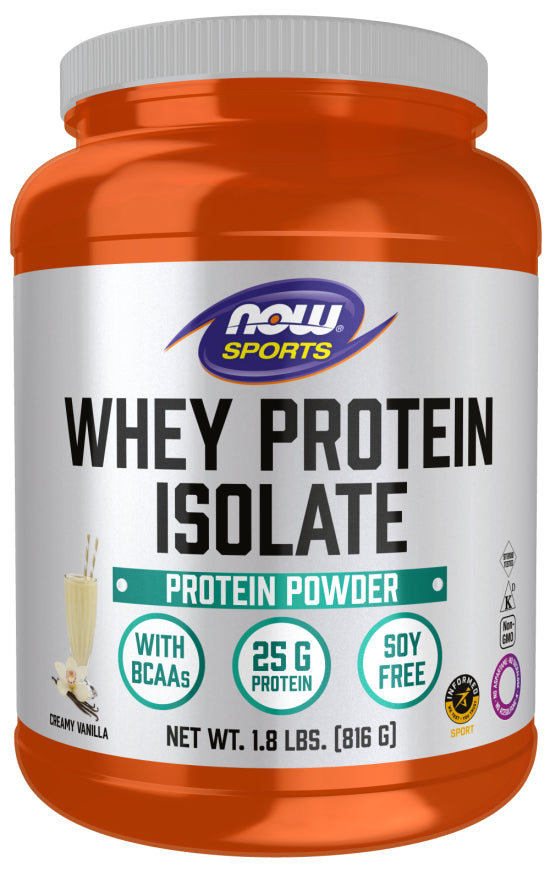 Now Whey Protein Isolate Vanilla 1.8lb-[HealthWay]