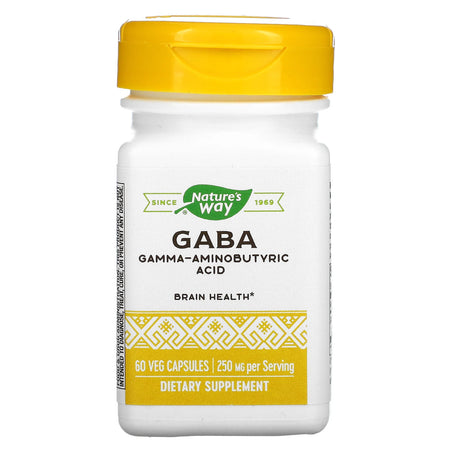 Natures Way GABA 250mg 60vcp-[HealthWay]