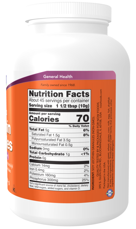 Now Lecithin Granules 1lb-[HealthWay]