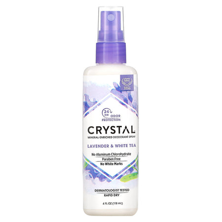 Crystal Deo Spray Lav&White Tea 4z-[HealthWay]