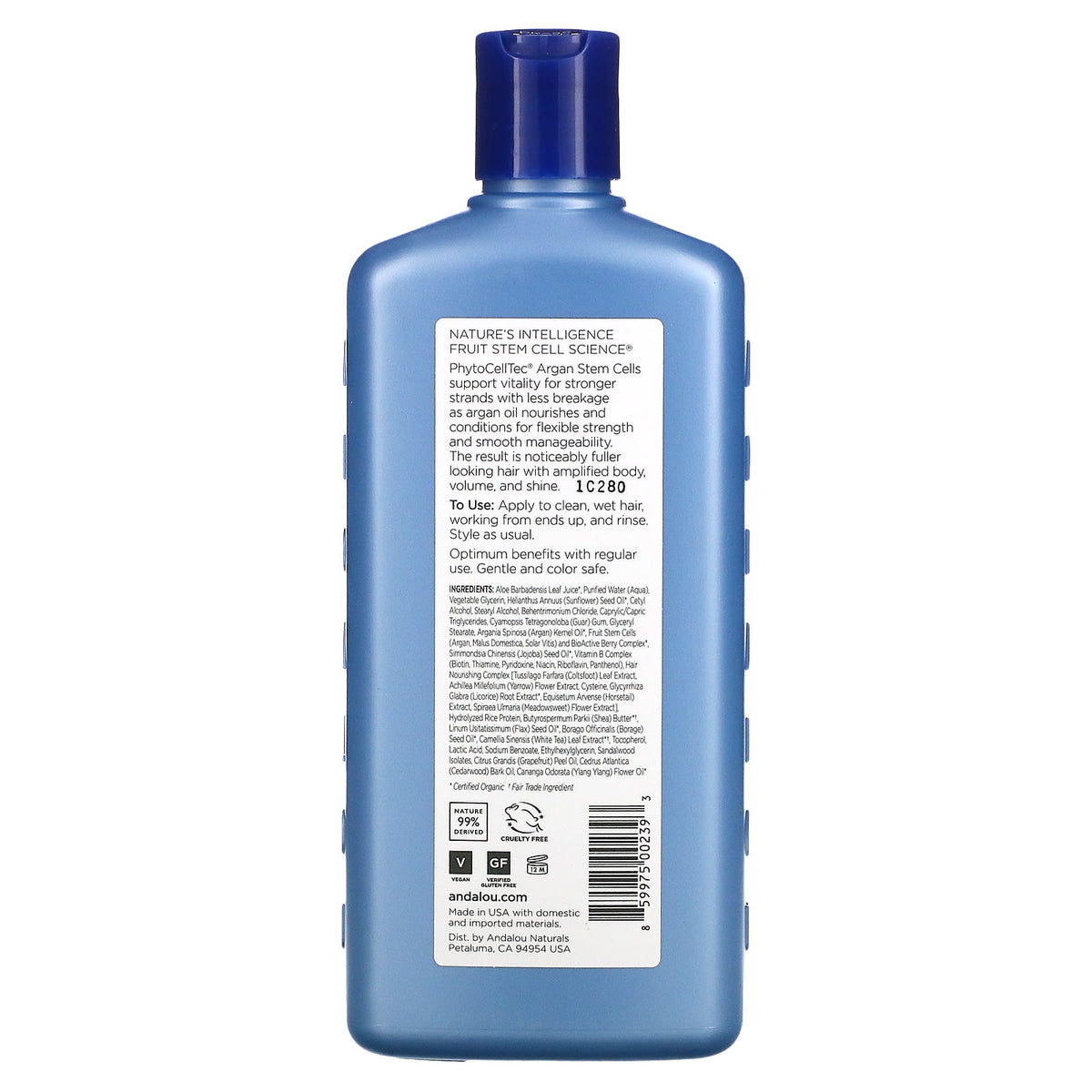 Supplement Facts Andalou Argan Conditioner | Healthway