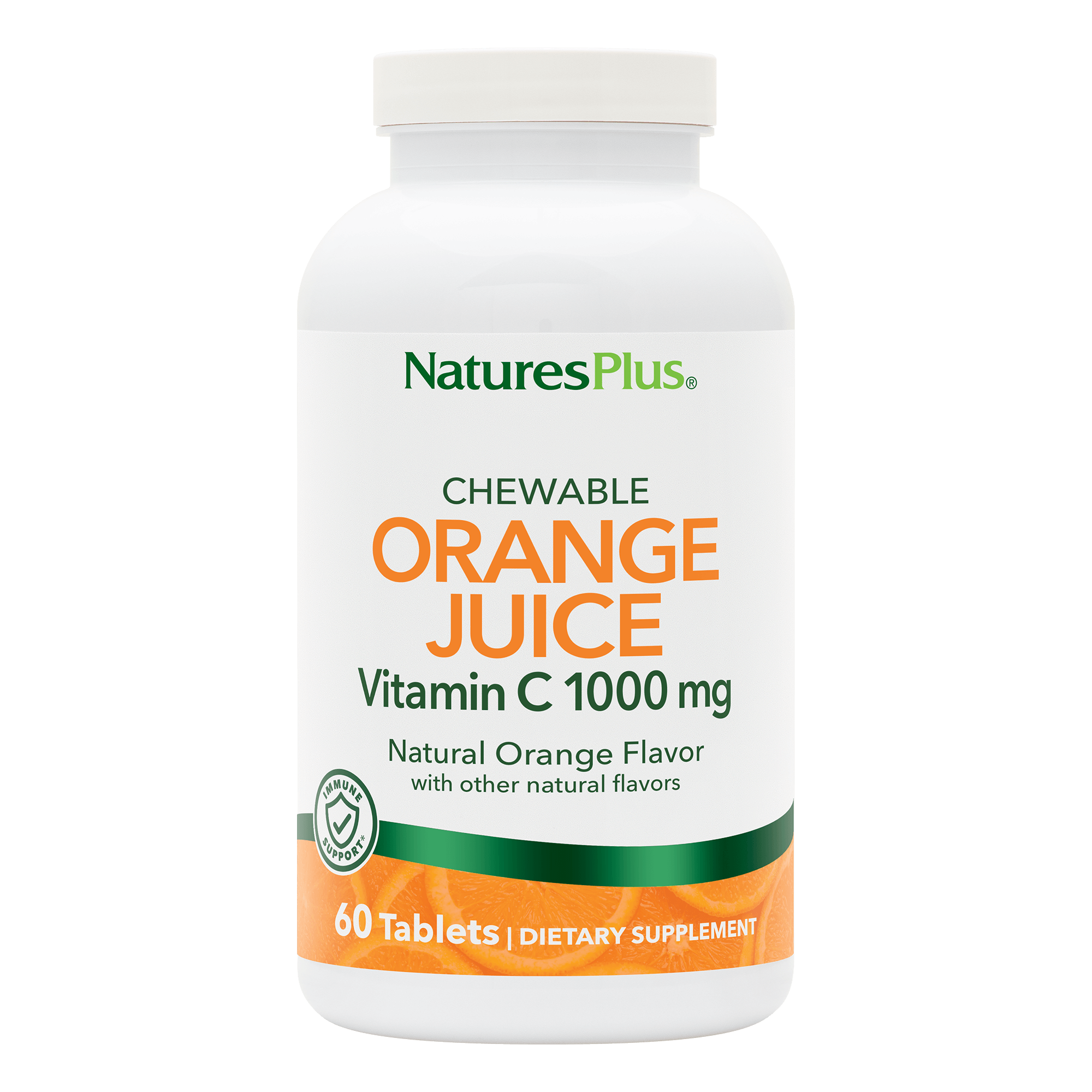 Natures Plus Orange Juice Vitamin C 1000mg 60ch