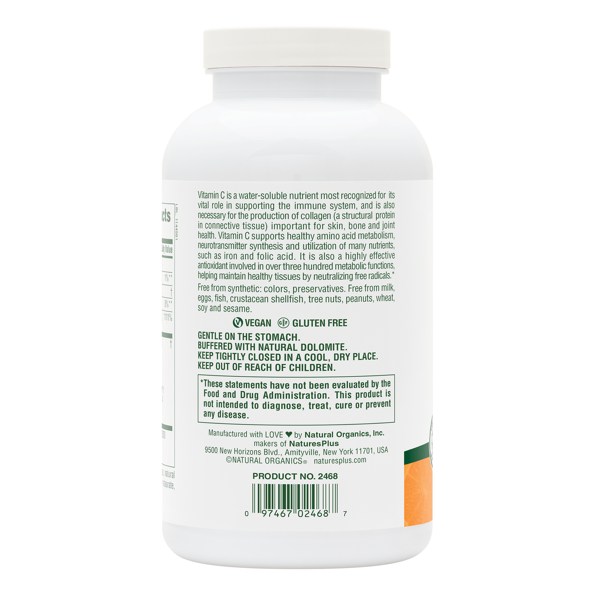 Natures Plus Orange Juice Vitamin C 1000mg 60ch