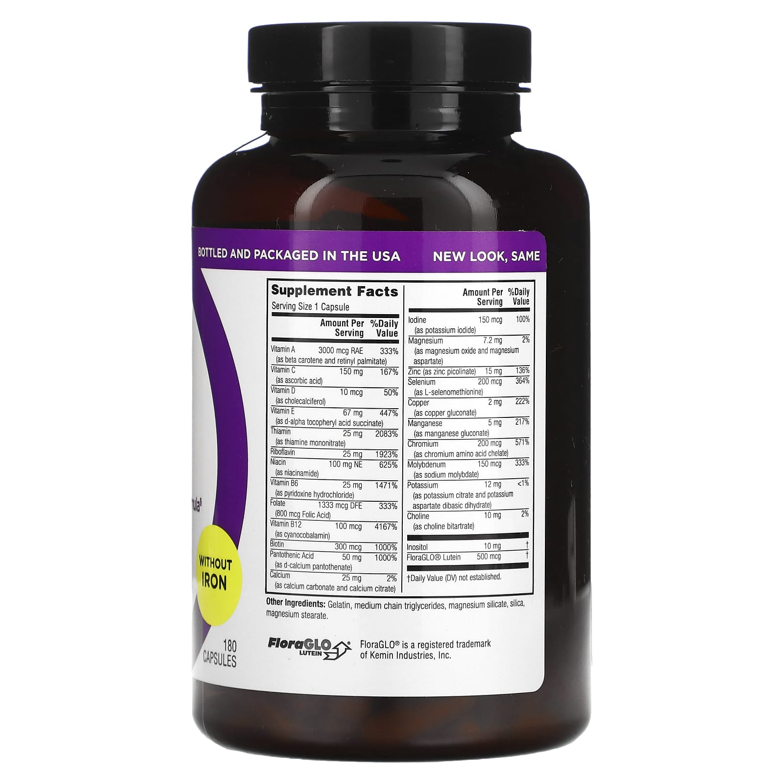 TwinLab Daily One w/o Iron 180cp-[HealthWay]