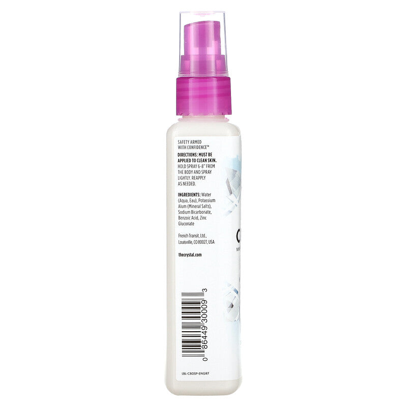 Crystal Deo Spray Unscented 4oz-[HealthWay]