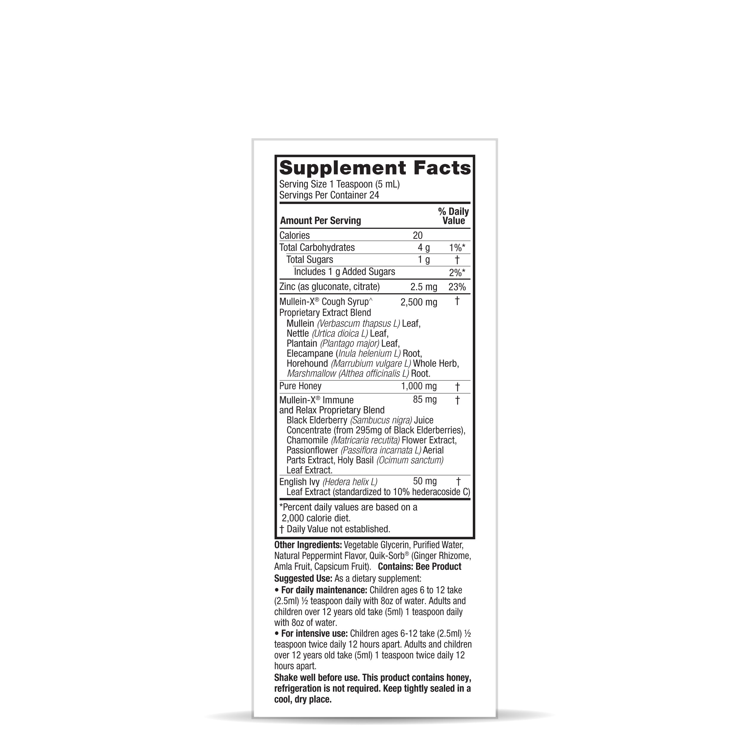 Natures Answer MulleinX Syrup 4oz