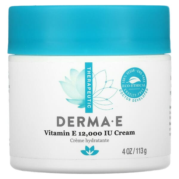 Derma E Vit E 12000 Cream 4oz-[HealthWay]