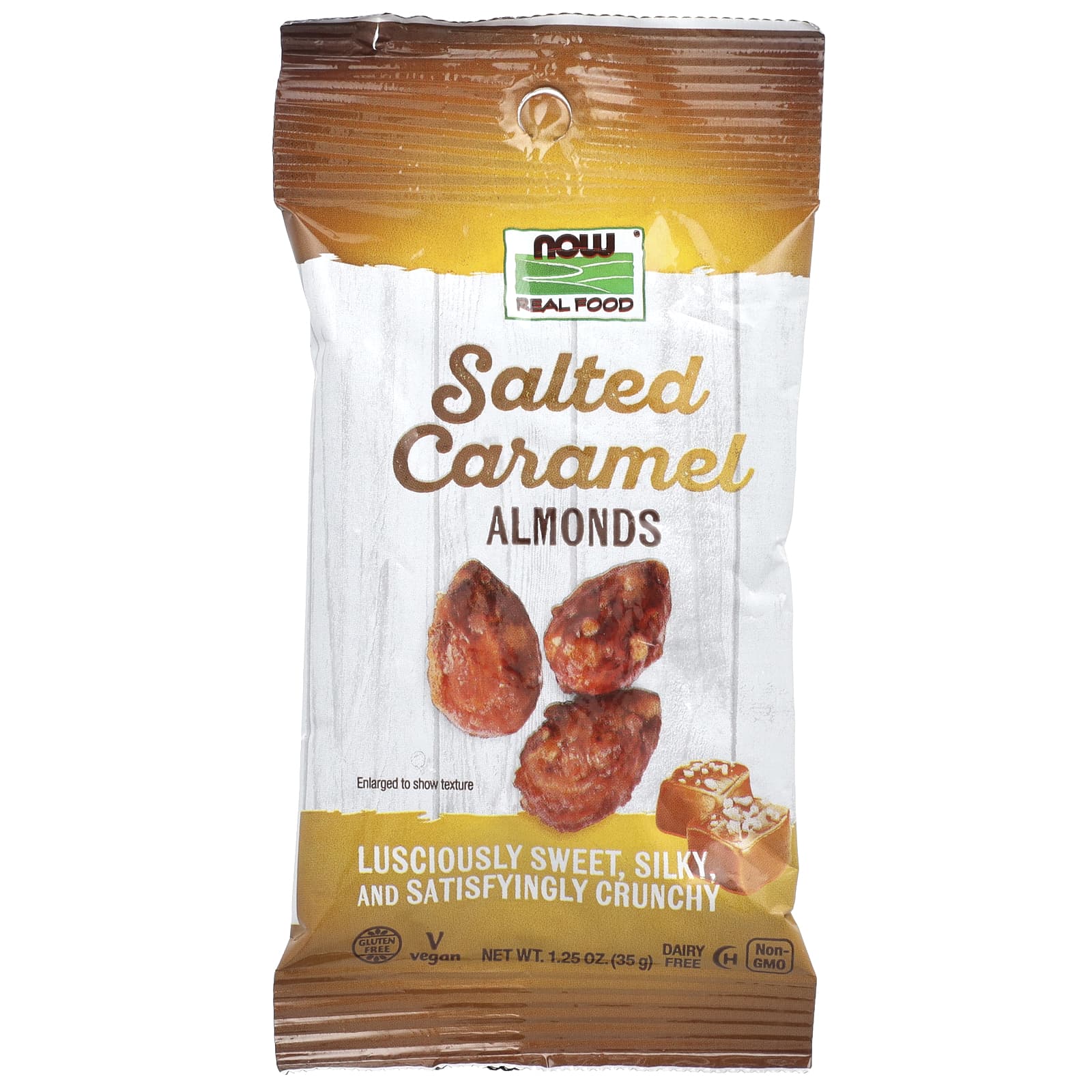 Now Almonds Salted Caramel 1oz