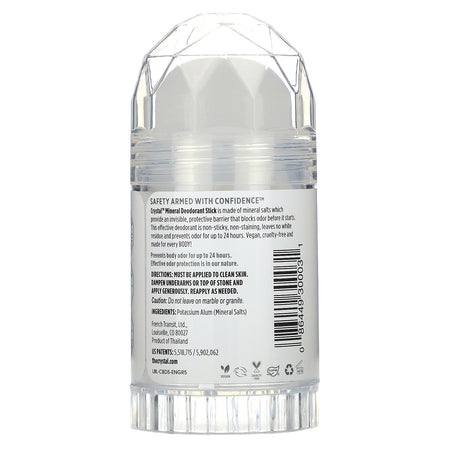 Crystal Deo Stick Unscented 4.25oz-[HealthWay]