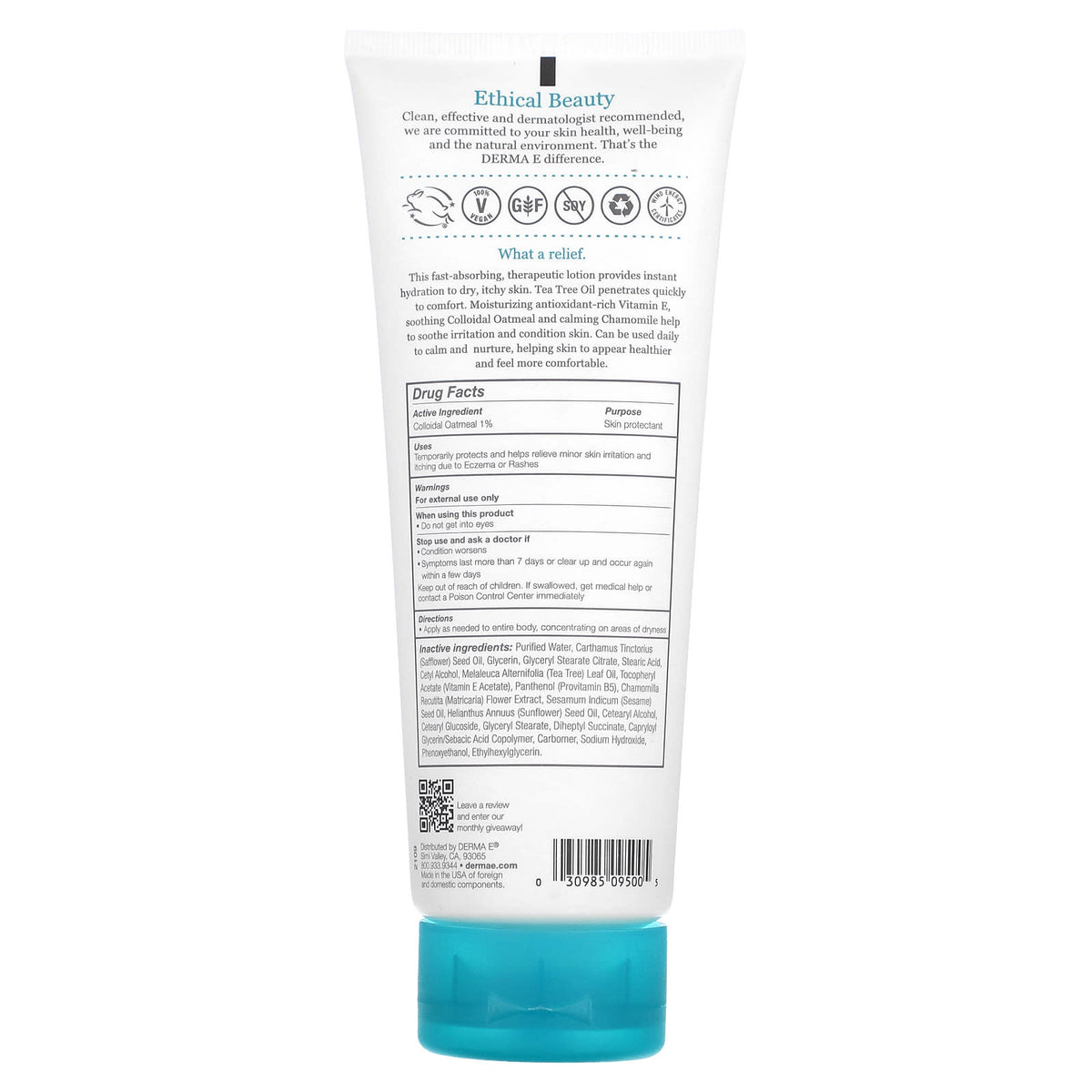 Derma E Soothing Relief 8oz-[HealthWay]