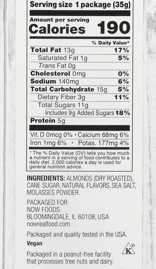 Now Almonds Salted Caramel 1oz