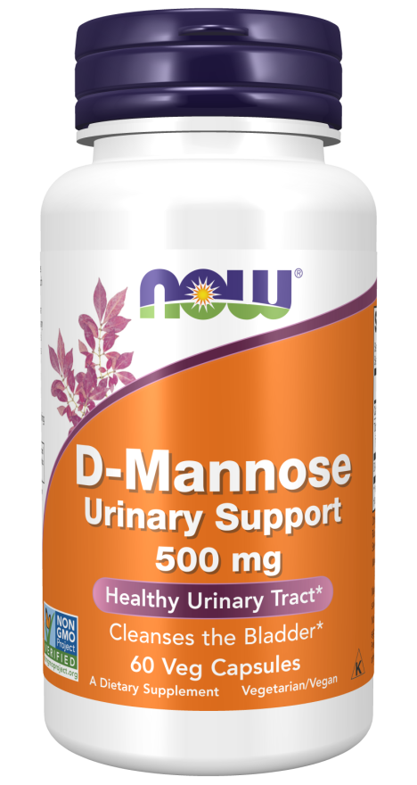 Supplements - Now D-Mannose Urinary Support 500mg 60c