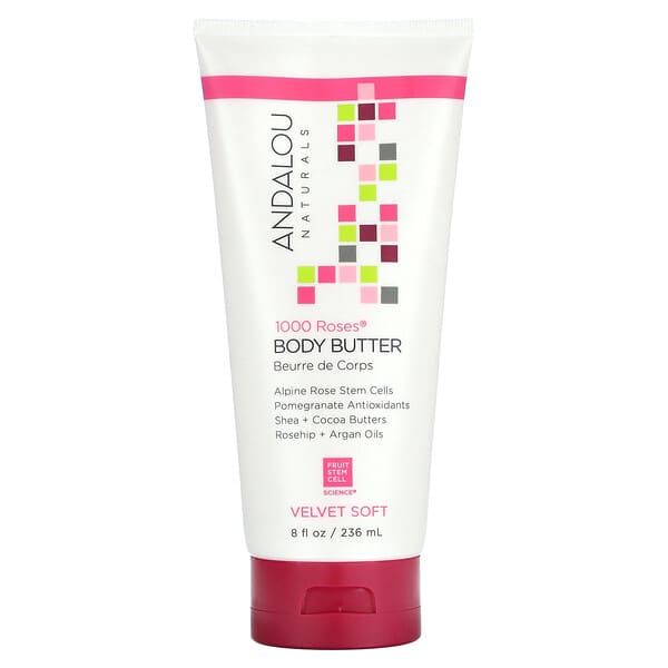 Front Label Andalou 1000 Roses Body Butter 8oz | Healthway