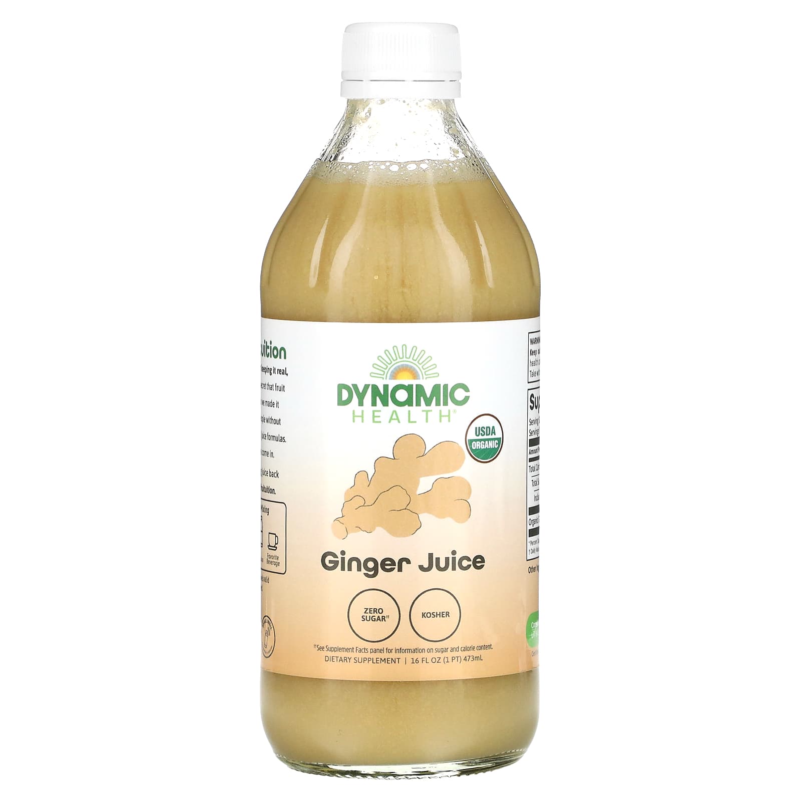 Dynamic Health Ginger Juice 16oz-[HealthWay]