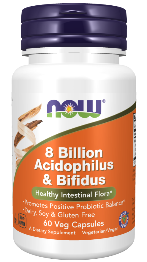 Now 8Bil Acid Bifidus 60cp-[HealthWay]