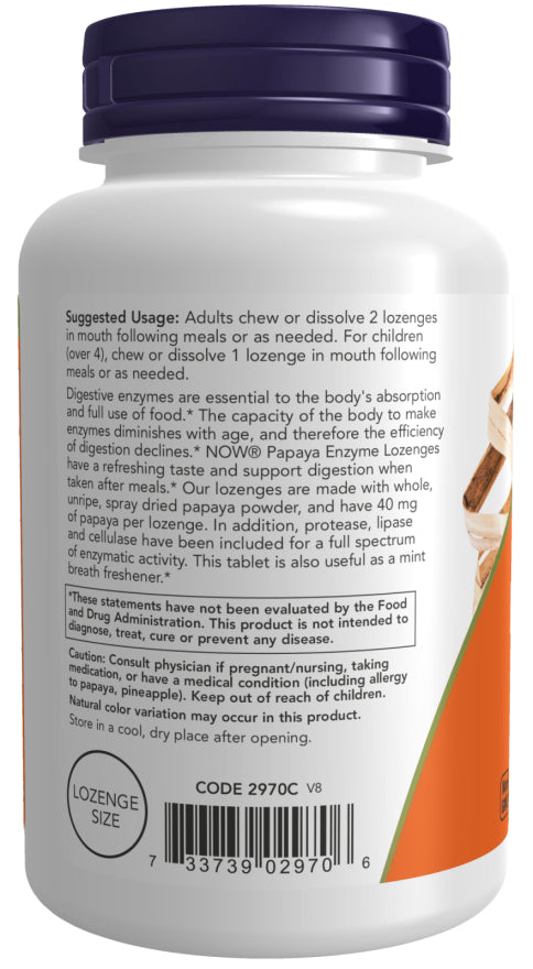 Now Papaya Enzyme 180ch-[HealthWay]