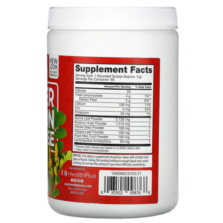 Health Plus Super Colon Cleanse 12oz-[HealthWay]