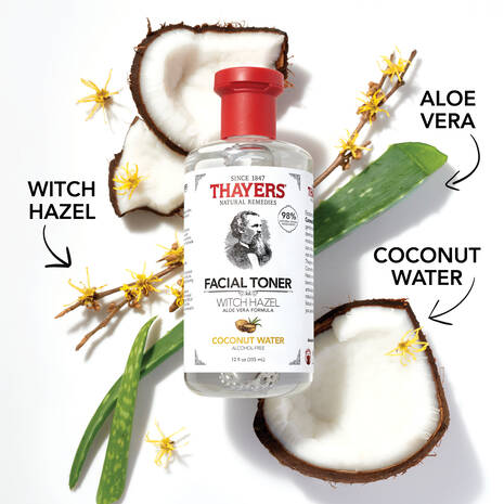 Thayers Witch Hazel Coconut 12oz-[HealthWay]