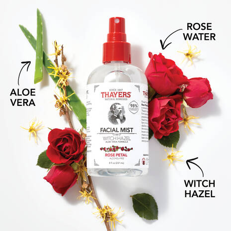 Thayers Facial Mist Witch Hazel Rose Petal 8oz-[HealthWay]
