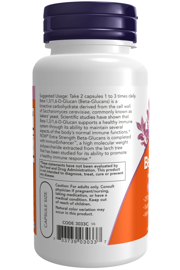 Now Beta-Glucan 250mg 60vcp-[HealthWay]