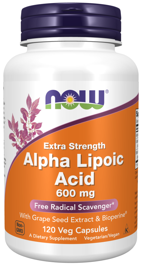 Now Alpha Lipoic 600mg 120vc-[HealthWay]