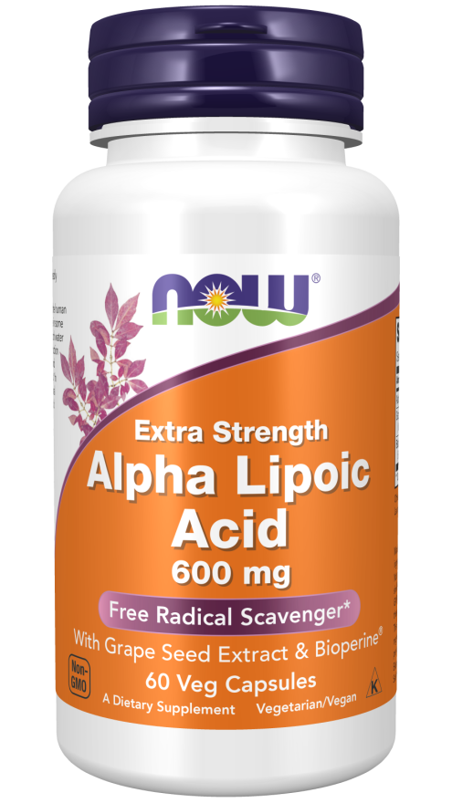 Now Alpha Lipoic 600mg 60vc-[HealthWay]