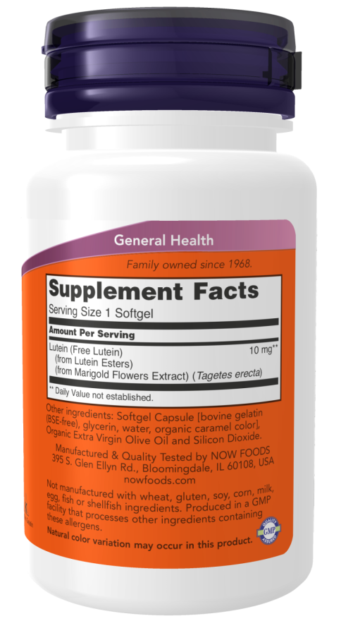 Now Lutein 10 mg 60sg-[HealthWay]