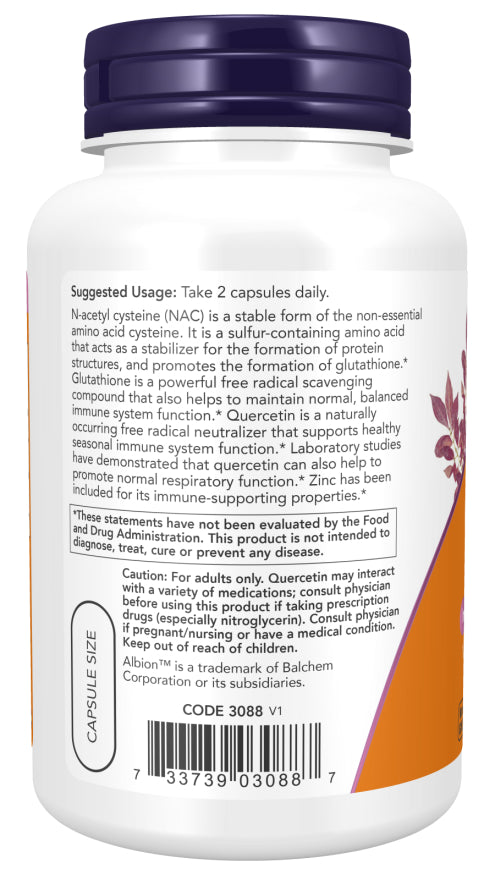 Now NAC Quercetin Zinc 90c-[HealthWay]