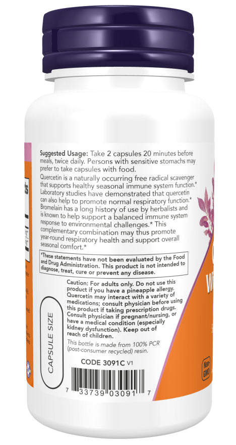 Now Quercetin w/Bromelain 240c-[HealthWay]